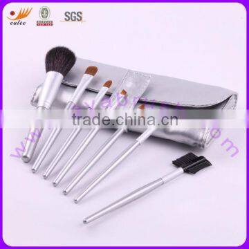 Silver High Quality Makeup Brushes Kits For Professionals With Pouch