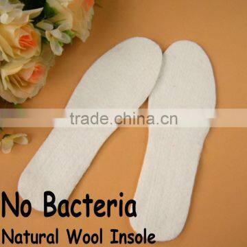 Moisture-proof no bacteria natural wool foot insole