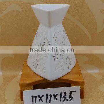 hand made ceramic fragrance oil burner with tealight candle