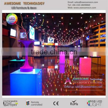 customized size high pedestal plinth tall led cube for display (TA110A)