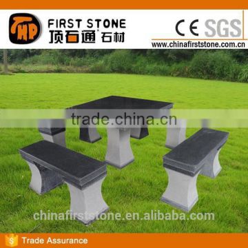 GCF4025 Black Granite Tables And Chairs For Sale