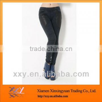 2012 Fashionable Women Lace Jean Manufacturer OEM in China