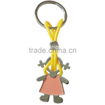2016 Custom Decorative Metal Cute Doll Keychain