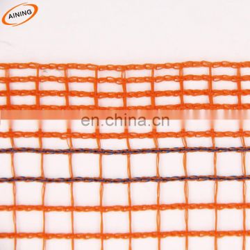 Virgin HDPE material Orange plastic construction safety net