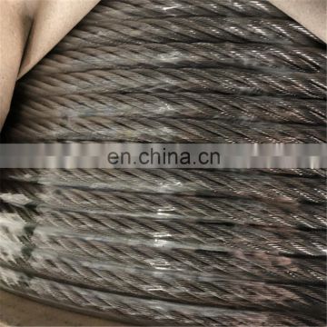 304 7*7 stainless steel rope for fishing,flexible steel wire rope