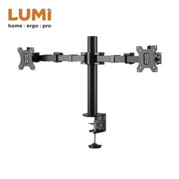 Dual Monitors Stand Affordable Steel Height Adjustable Wall Mount Monitor Arm