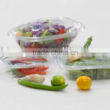 High quality food grade clear disposable salad container.clear PET food box. the best supplier in China mainland