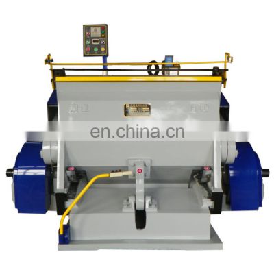 Manual creasing and die cutting machine for corrugated paper box