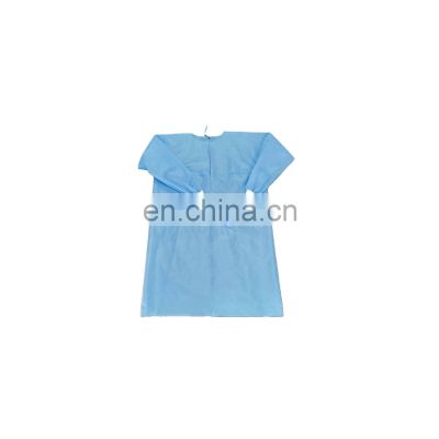 Disposable PP SMS PP+PE AAMI level 1 2 3 dental medical isolation Gown