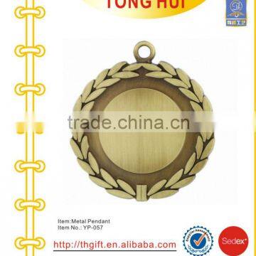 Sports Trolley blank coin medal pendants metal