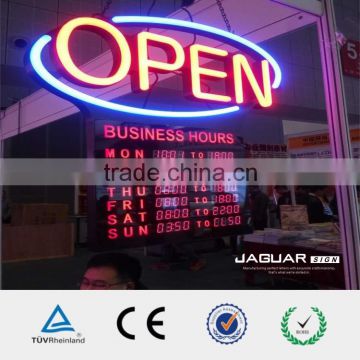 Manufacturer full color outdoor led open sign neon sign with china supplier