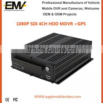 4CH HDD 1080P SDI MDVR with GPS G-Sensor 2016