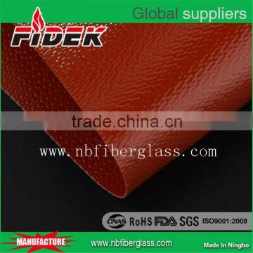 Colored silicone rubber double side coated fiberglass cloth