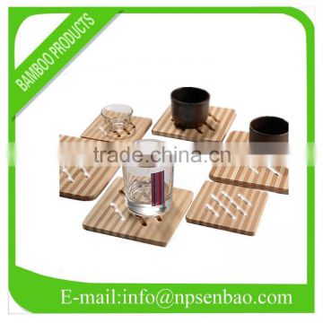 Square bamboo mat set