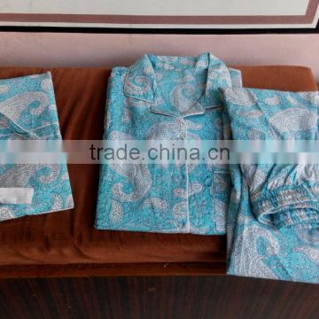 Hand block printed Pajama sets in Pure cotton