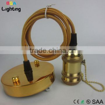 UL Brass Indoor Pendant Lamp E26 With Pull Chain Socket
