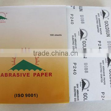 DI85 White coated sandpaper for grinding wood