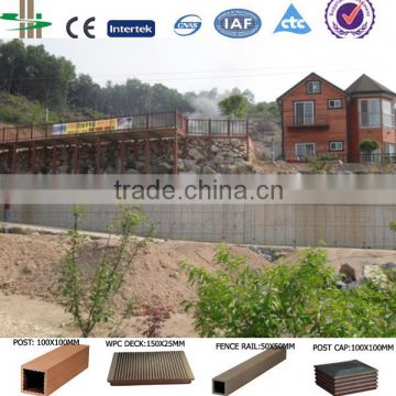 wooden composite fence