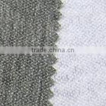 Double dot fusible non woven interlining for garment cuting position