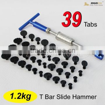 T-Bar Slide Hammer Glue Pulling Kit - 39 Assorted Tabs for Serious Hail Repair PDR-229