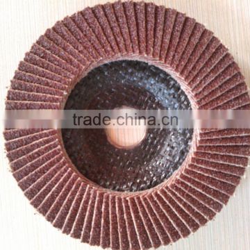 Flexible Brown Aluminum Oxide Polishing and Grinding Flap Disc for Metal/Wood