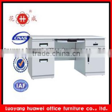 Modern KD steel multifunction writing office desk with cabinets
