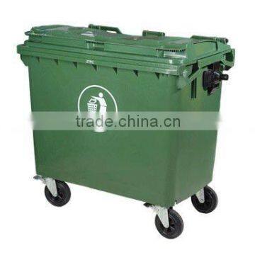 1100L HDPE outdoor garbage container