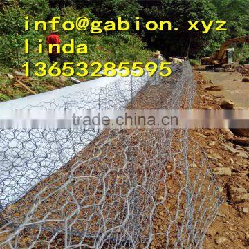 Galvanized gabion box stone cage2*1*1m-flood control