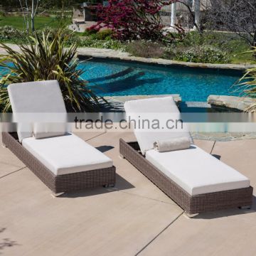 Synthetic Wicker Poly Rattan Sun Lounger Furniture