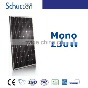 Cheapest ISO TUV CE certificate Yingli Monocrystalline solar panels 250W