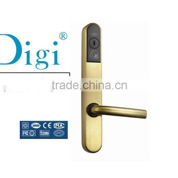 25 year history factory digital Card Lock for hotel with Euro mortise 5 latches
