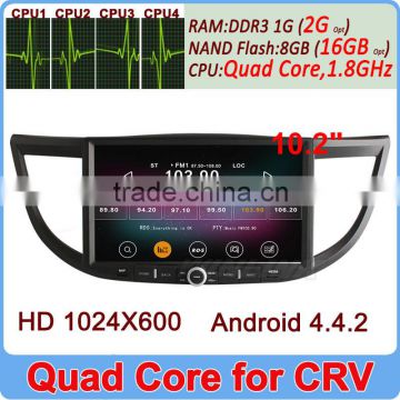 Ownice C200 Quad Core Cortex A9 10.1" Pure Android 4.4.2 navigation system for honda crv HD 1024*600