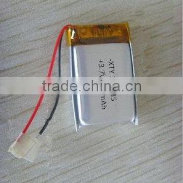 from factory 303035 7v with 250mah polymer battery