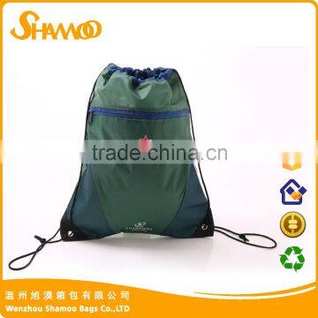 wearproof 210D polyester drawstring bag backpack