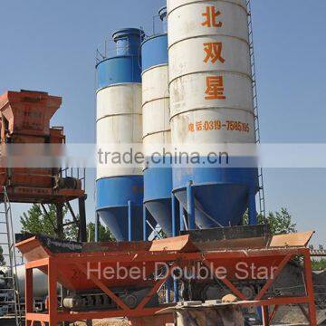 Small Capacity 2 aggregate bins PLD800 concrete batcher for HZS25 mixing plant