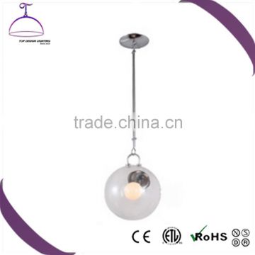 whole glass clear color modern simple single pendant lamp