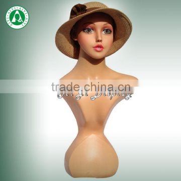 fashion form skin color PP hat display mannequin head display
