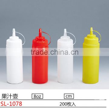 Multifunctional plastic squeeze bottle with dropper cap