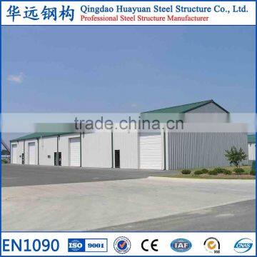 Double Slope Pre Engineered Structure Steel Workshop Building