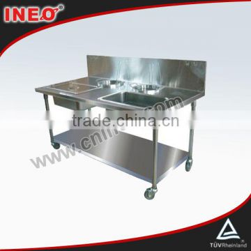 Stainless Steel Fry Chicken Wrapping Table