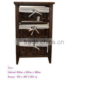 Linyi Tall Wicker drawer baskets for bathroom