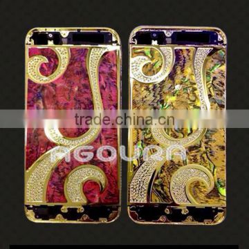 New product pattern with diamond Gold frame for iphone