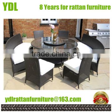 Youdeli round table and chair set rattan dining set wicker