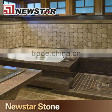 Newstar polilshed natural granite stone bathroom shower panel