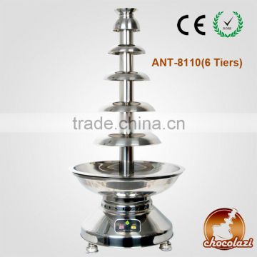 CHOCOLAZI ANT-8110 CE&RoHS Auger Chinese 39.5" Commercial Stainless Steel Chocolate Fondue Anywhere!