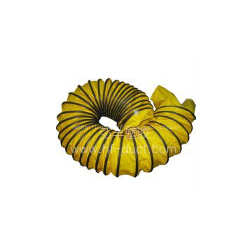 yellow flexible duct with fire retardant
