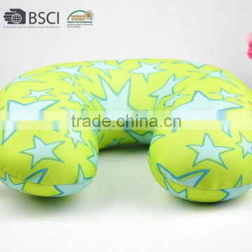 100% polyester spandex baby u shape neck roll airline pillow cover