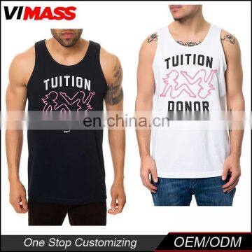 2016 New Custom Wholesale Printing Mens Tank Top