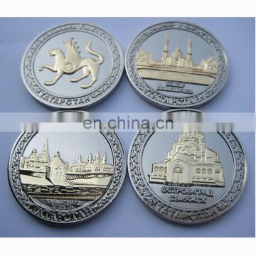 custom building architecture coin antique copper souvenir coin for celebration souvenir gift
