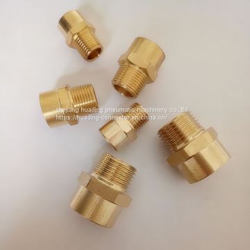brass female x male nipple F1/2xM1/4 , BSP ,BSPT,NPT,G,ZG thread adaptor